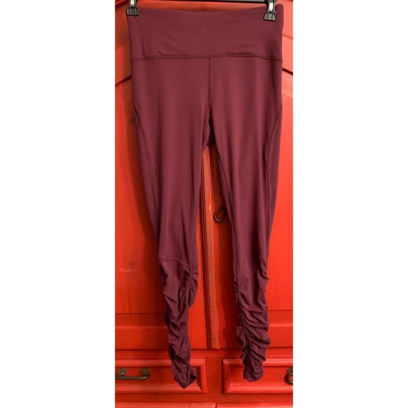 Lululemon Ready To Rulu Tight  Sz 8 Dark Adobe Lycra High Rise Ruched Leg 30" - Picture 1 of 5